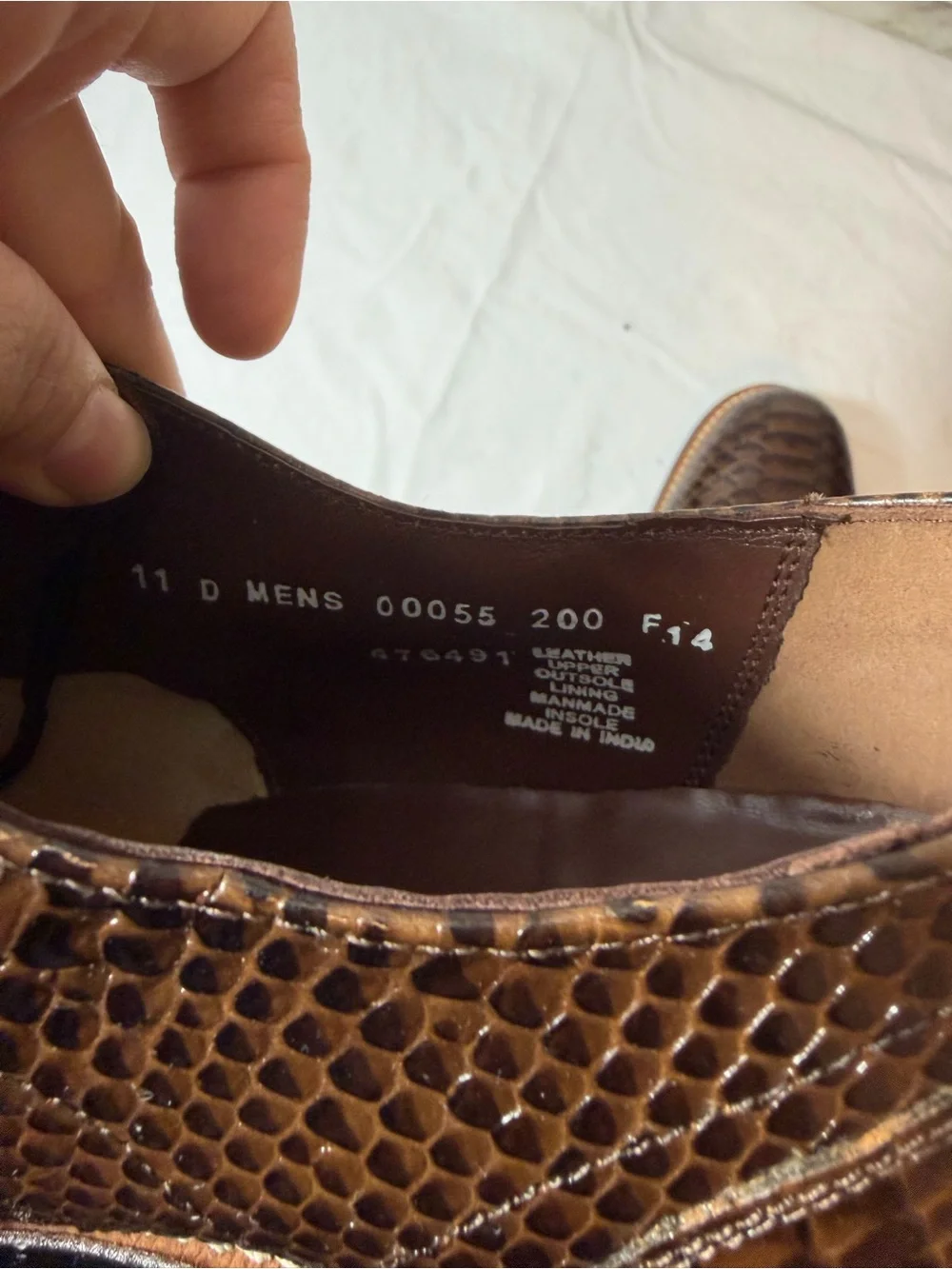 Stacy Adams Dark Brown Textured Lace-Up Oxfords